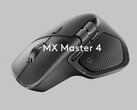 Zwiastun wideo MX Master 4S przedstawiający czarną mysz MX Master 4