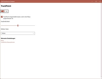 Lenovo ThinkPad T16 Gen 2: Ustawienia TrackPointa