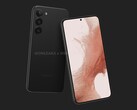  Galaxy S23 Plus wygląda jak skrzyżowanie poprzednika z Galaxy S22 Ultra. (Źródło obrazu: @OnLeaks &amp; Smartprix)