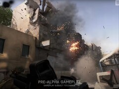 Zrzut ekranu ze zwiastuna EA Battlefield Labs przedstawiający prawdopodobnie kolejną grę z serii Battlefield. (Źródło obrazu: Battlefield na YouTube)
