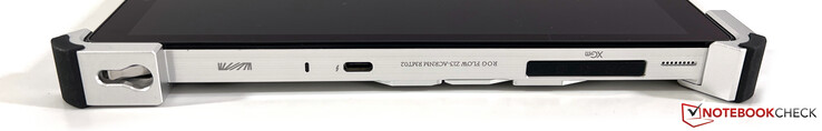 Lewa strona: USB-C 4.0 w/ Thunderbolt 4, złącze XG Mobile (USB-C 3.2 Gen.2 w/ G-Sync + dedykowany port)