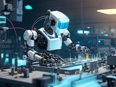 Przedstawienie fikcyjnego robota w przemysłowym środowisku pracy
