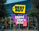 Sklep Best Buy z logo GTA 6