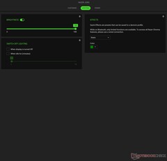Ustawienia oświetlenia Razer Joro Synapse