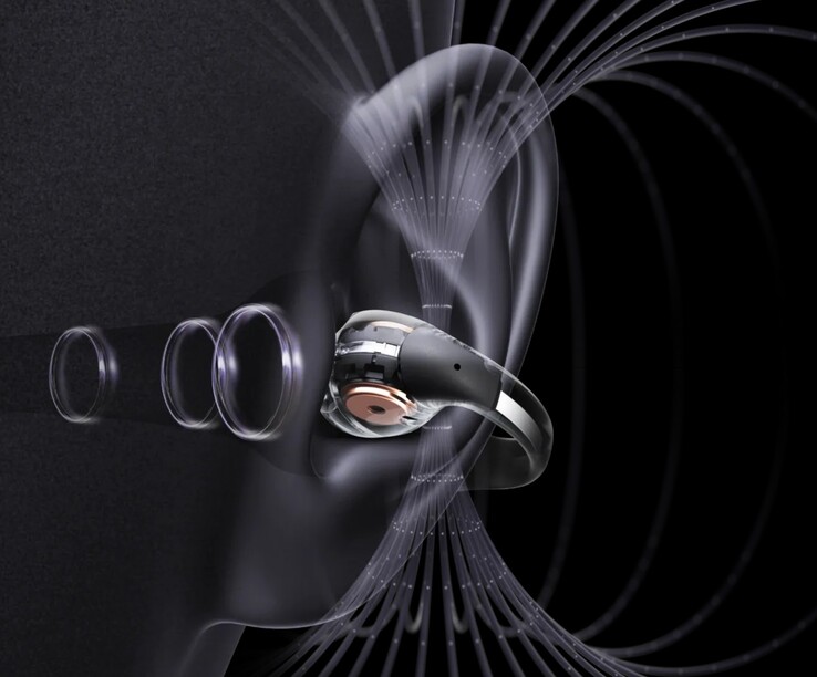Słuchawki douszne Shokz OpenDots ONE wykorzystują technologię aktywnego tłumienia szumów DirectPitch, aby zminimalizować irytowanie innych. (Źródło zdjęcia: Shokz)