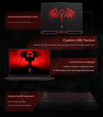 Laptop do gier Lenovo Legion Y9000P Diablo IV jest skierowany do fanów Diablo. (Źródło zdjęcia: Lenovo via Weibo)