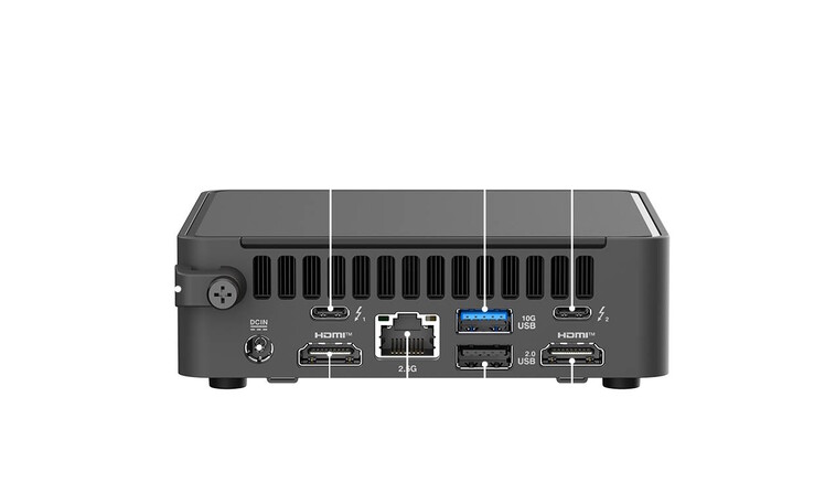 W mini-PC dostępna jest szeroka gama portów (źródło obrazu: Simply NUC)