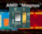 Konsole z serii PS5 i Xbox są wyposażone w różne niestandardowe procesory AMD APU (układ AMD "Raphael" na zdjęciu powyżej). (Źródło zdjęcia: AMD, Moore's Law Is Dead na YouTube, edytowane)