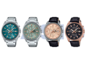 Od lewej do prawej, Casio Edifice EFV-610DE-2A, EFV-610DE-3A, EFV-610EL-5A i EFV-610ECL-1A. (Źródło zdjęcia: Casio)