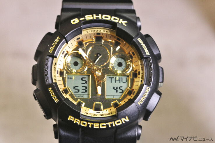 Zegarek Casio G-Shock GA-100GGB-1A9. (Źródło zdjęcia: MyNavi News)