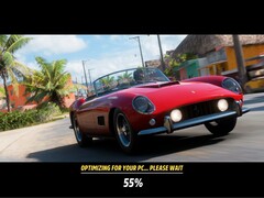 Ekran ładowania Forza Horizon 6 z kompilacją shaderów w tle