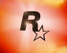 Logo Rockstar Games na pomarańczowo-czerwonym tle (źródło obrazu: Rockstar Games)