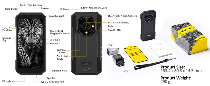 Telefon posiada dodatkowy konfigurowalny przycisk (źródło obrazu: Ulefone)