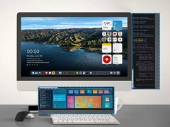 Wyświetlacz można zamontować obok lub poniżej głównego monitora (źródło obrazu: PinRuis)