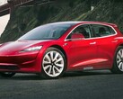 Tesla Model 2 może być wyposażony w szybko ładujące się ogniwa LFP (render obrazu: Autocar)
