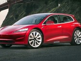 Tesla Model 2 może być wyposażony w szybko ładujące się ogniwa LFP (render obrazu: Autocar)