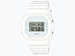 Na zdjęciu nowy Casio G-Shock DW-5600WW-7 w kolorze białym (źródło zdjęcia: @morgan_gshock na Instagramie)