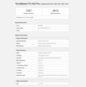 TerraMaster F4-425 Pro z procesorem Intel Core 3 N350