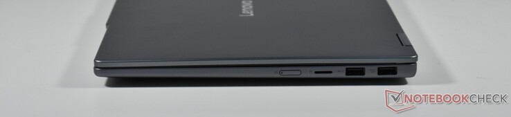 prawo: Power-Taste, czytnik kart microSD, 2x USB-A 3.2 Gen 1