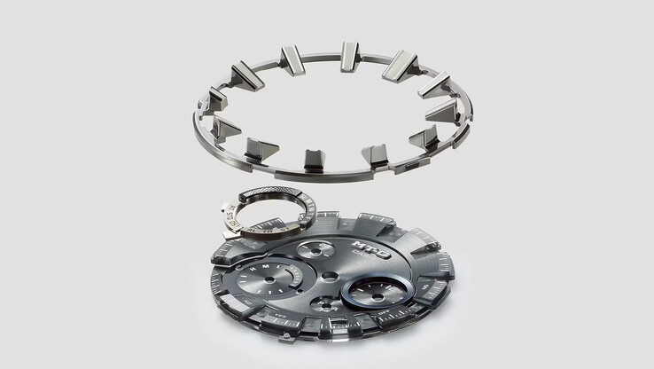 Zegarek Casio MTG-B4000B-1A posiada wielowarstwową tarczę.
