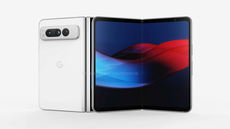 Google Pixel Fold. (Źródło obrazu: @OnLeaks)