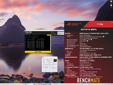wynik testu porównawczego 7-Zip dla procesora Ryzen 9 9950X3D2.