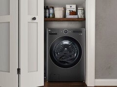 Pralko-suszarką LG Mega Capacity Smart WashCombo można sterować za pomocą poleceń głosowych. (Źródło zdjęcia: LG)