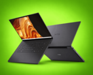 Dell XPS 16 Creator Edition pokazany z otwartym ekranem i widocznym tylnym panelem
