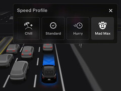 Nowa Tesla FSD 14 w trybie Mad Max. (Źródło zdjęcia: Sawyer Merritt/X)