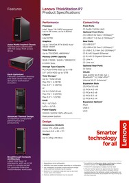 Lenovo ThinkStation P7 - specyfikacja. (Źródło obrazu: Lenovo)