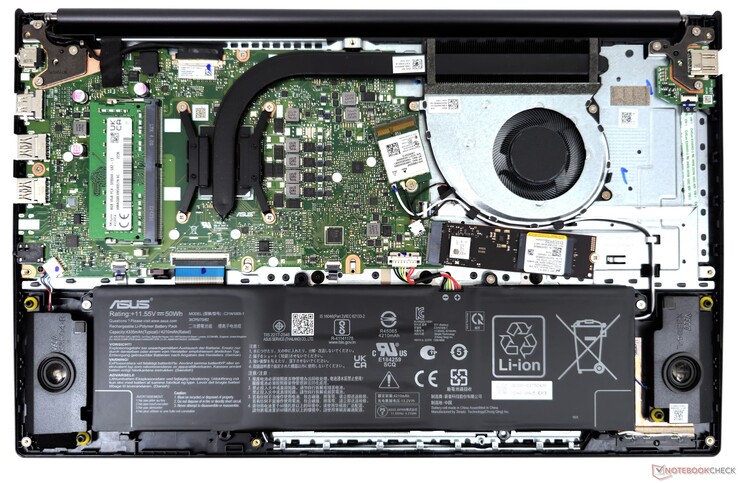 Asus VivoBook 15X OLED M3504YA: elementy wewnętrzne