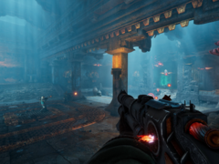 Abyssus pozwala graczom przełączać się między ośmioma unikalnymi broniami, z których każdą można dostosować za pomocą jednego z 45 możliwych modów. Na zdjęciu - zrzut ekranu z gry. (Źródło obrazu: Steam)