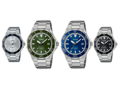 Cztery zegarki nurkowe Casio MTD-145, których zdjęcia wyciekły do sieci