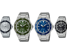 Cztery zegarki nurkowe Casio MTD-145, których zdjęcia wyciekły do sieci