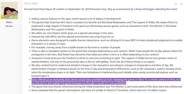 Przedstawiono podsumowanie raportu inwestorskiego Pearl Abyss