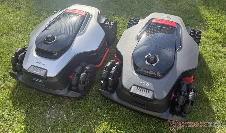 Recenzja i porównanie modeli Mova LiDAX Ultra AWD (po prawej) oraz Dreame A3 AWD Pro (po lewej)