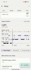 Przeprojektowana sekcja Sleep w aplikacji Fitbit. (Źródło obrazu: Fitbit)
