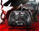 Szkarłatne nici w myszy GameSir G7 Pro 8K PC Phantom Blade Zero Edition świecą w ciemności.