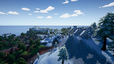 Obraz przedstawiający krajobraz w grze Hydroneer.