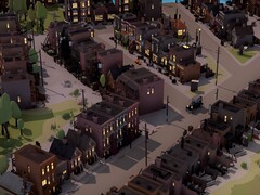Obraz przedstawiający kilka budynków w City of Gangsters, teraz o 80% taniej na Steam.