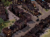 Obraz przedstawiający kilka budynków w City of Gangsters, teraz o 80% taniej na Steam.