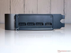 Porty: 3x DisplayPort 2.1b-out, 1x HDMI 2.1b-out