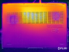 Temperatury powierzchni w teście warunków skrajnych (na dole)