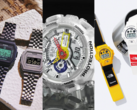 Od lewej do prawej (na zdjęciu): The rag &amp; bone × Casio Vintage Premium, the A$AP Ferg GA-110FRG-7AER, oraz Supreme × The North Face DW-6900SNF-1A. (Źródło zdjęcia: Casio. G-Central)