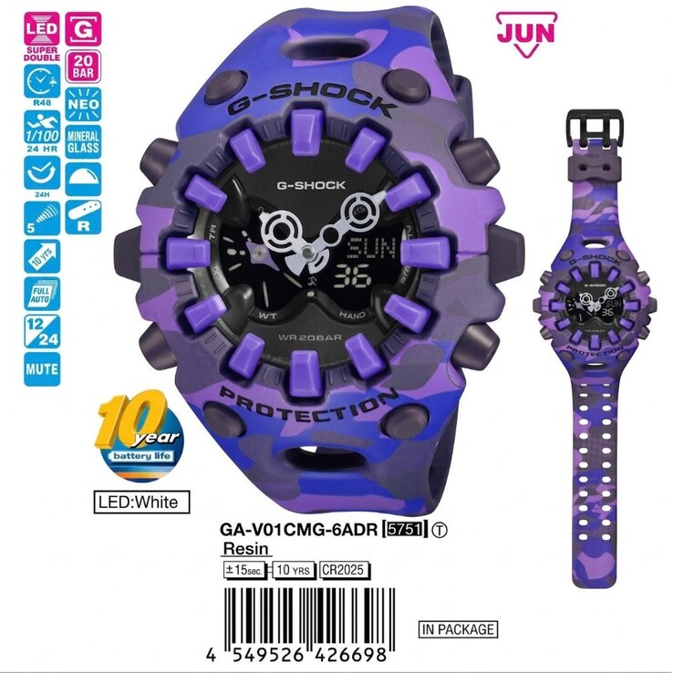 Zegarek Casio G-Shock GA-V01CMG-6A