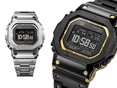Casio GMW-BZ5000D-1 (po lewej) i GMW-BZ5000BD-1 (po prawej), na białym tle. (Źródło zdjęcia: Casio UK - edytowane)
