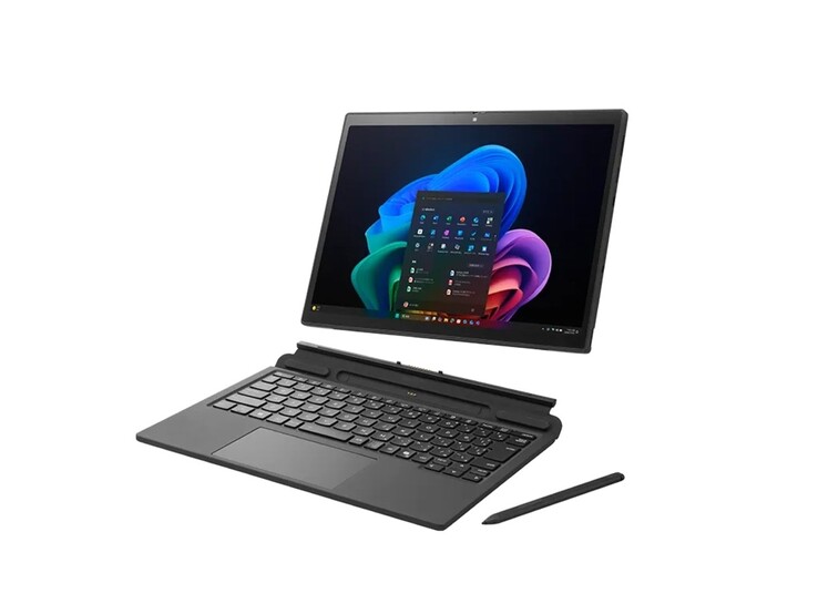 Tablet jest wyposażony w odłączaną klawiaturę i rysik.
