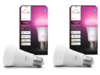 Inteligentne żarówki Philips Hue A60 E27 Color ambiance 810 (po lewej) i 1100 (po prawej). (Źródło zdjęcia: Philips Hue)
