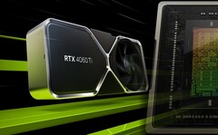 Karta GeForce RTX 4060 Ti może pochwalić się możliwościami renderowania DLSS 3 i taktowaniem boost wynoszącym 2,54 GHz. (Źródło obrazu: Nvidia - edytowane)
