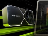 Karta GeForce RTX 4060 Ti może pochwalić się możliwościami renderowania DLSS 3 i taktowaniem boost wynoszącym 2,54 GHz. (Źródło obrazu: Nvidia - edytowane)